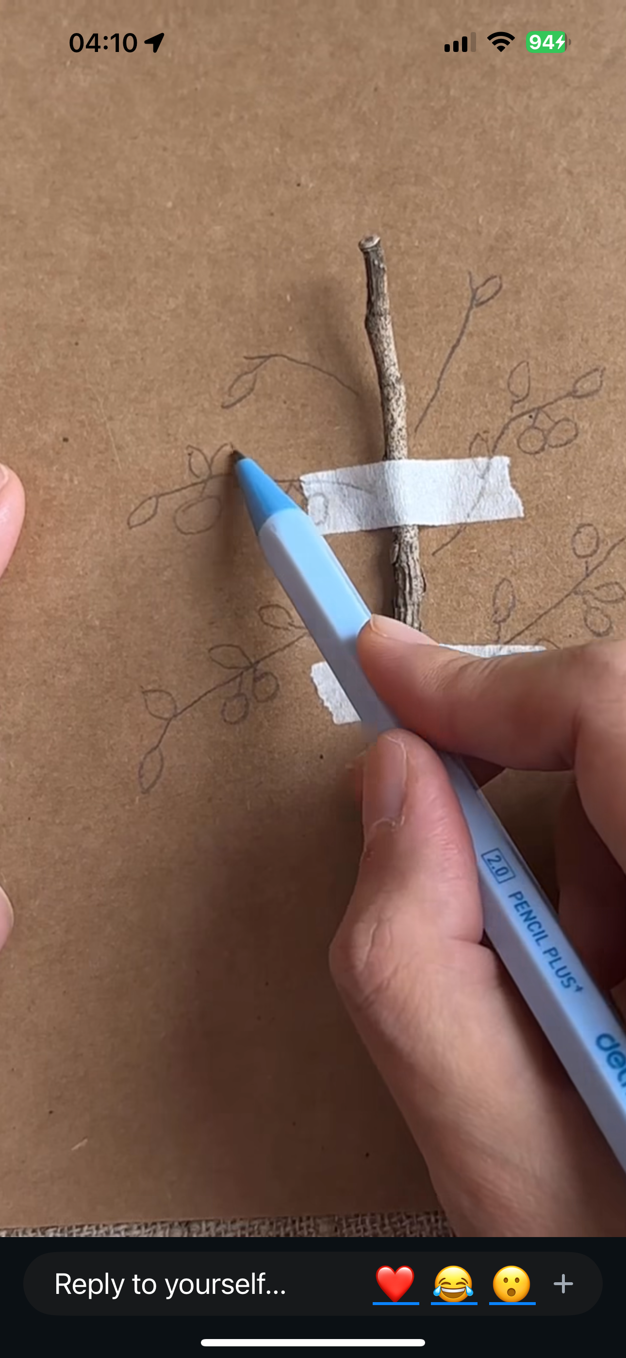 Orange Peach Tree Card - Image 13